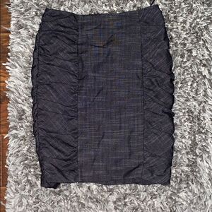 Anthropologie Cartonnier Ruched Skirt Work Wear Office Casual Business